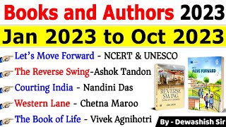 Books amp Authors 2023  Jan to Oct 2023  पुस्तक और लेखक 2023  Current Affairs 2023  Most Imp Books [upl. by Ruthe]