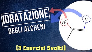 IDRATAZIONE degli Alcheni 3 Esercizi  Parte 1 Chimica Organica [upl. by Nednil]