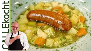 Holsteiner Kartoffelsuppe  Der wahre Kartoffeleintopf mit Mettenden [upl. by Zweig]