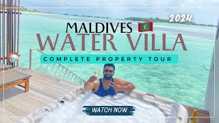 Water Villa with Whirlpool  Villa Nautica Maldives  Water Villa Maldives  Paradise Island Resort [upl. by Lamson]