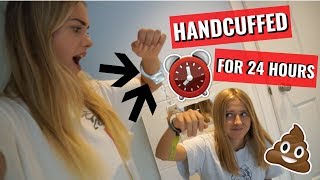 HANDCUFFED TO MY BESTFRIEND FOR 24 HOURS CHALLENGE HILARIOUS [upl. by Adnilim]