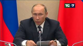 Putin contro lIsis spero non necessari missili nucleari [upl. by Maurise]