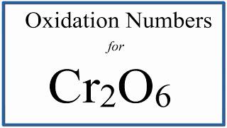 How to find the Oxidation Number for Cr in Cr2O3 Chromium III oxide [upl. by Certie159]