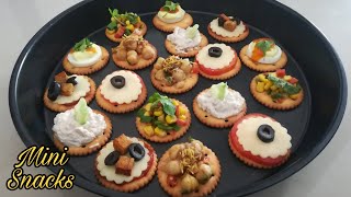 6 Best Cracker Appetizer Recipes With Butter Puff  Canapes  Mini Snacks For Party [upl. by Adaurd]