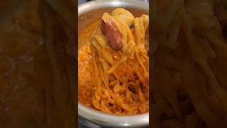 Creamy buldak carbonara 👌 asmr ramyun [upl. by Ailahs]