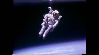 Astronaut Bruce McCandless II Floats Free in Space [upl. by Creamer830]