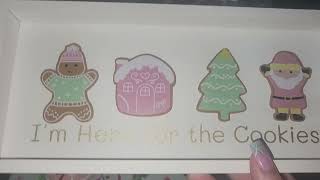 The Reject shop Haul Pink Christmas gingerbread items [upl. by Ivatts]