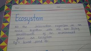 Project on Ecosystem  food chain food webtropic level ozone layer class 10 Cbse ncert [upl. by Akanke]