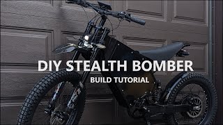 DIY Stealth Bomber EBike COMPLETE Build Tutorial How to [upl. by Asselam168]