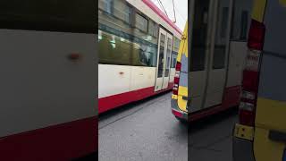 DVOJ DRAK NA LINCE 1 SMĚR ŘEČKOVICE dpmb tram tramvaj brno transportation [upl. by Airamahs]