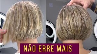 Se fizer assim não vai mais errar no corte BOB CUT [upl. by Paff56]