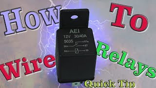 How To Wire A Relay  Quick Tip [upl. by Roseanne]