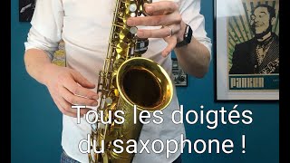 Cours de SAXOPHONE  Toutes les NOTES   la gamme chromatique [upl. by Titus]