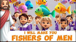 “I Will Make You Fishers of Men Kids Christian Song biblestories kidssong Sparkykidsbiblestudy [upl. by Ul]