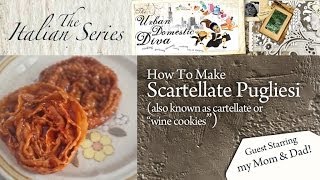 How To Make Scartellate Pugliese also known as cartellate or quotwine cookiesquot [upl. by Ode681]