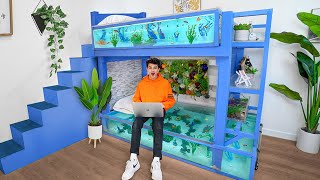 I Turned my Bunk Bed into a Fish Tank [upl. by Sillad]