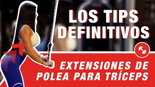 EXTENSIONES EN POLEA PARA TRÍCEPS  Naturvitia  3 [upl. by Linnea]