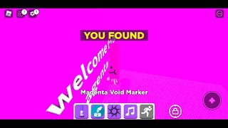 How to get Magenta Void Marker  Roblox Find The Markers 177 [upl. by Alonso]