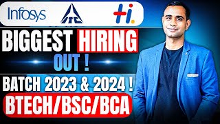 Infosys  ITC  Hexaware Biggest Hiring Out  Batch 2023 amp 2024 [upl. by Hephzipah]