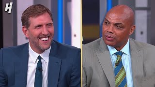 Dirk Nowitzki joins Inside the NBA 🔥 [upl. by Burhans]