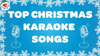 Top Christmas Karaoke Songs 2 Hours 🎤 Best Christmas Instrumental Songs 🎅 Merry Christmas [upl. by Eimarrej]