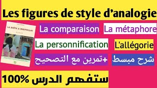 Les figures de styleexamenrégional français 1bac [upl. by Tanhya]