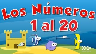 Los números del 1 al 20 en español para niños  Videos Aprende spanishlessons spanishlanguage [upl. by Rapsag]