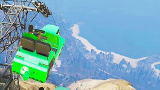 Crazy Airtug Stunts GTA 5 Funny Moments [upl. by Batruk]