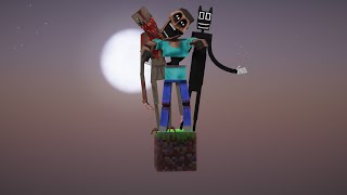 Minecraft One Block but its EVERY HORROR MOD [upl. by Tali202]