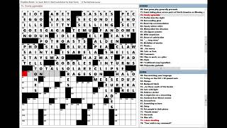 Wall Street Journal WSJ Crossword Puzzle 04062024 [upl. by Anamuj954]