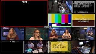 Basic TV Newscast  Control Room Multiview [upl. by Naihr]