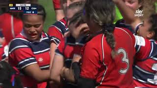 TOP 4 FINAL HIGHLIGHTS  Manukura v Christchurch Girls High School 2022 [upl. by Follansbee223]