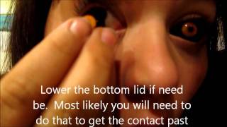 Inserting and Removing Sclera FX Contacts [upl. by Ainelec]