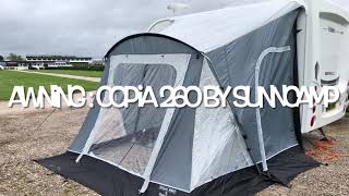 How to pitch a Inflatable Drive Away Awning Tutorial Video [upl. by Massab]