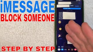 ✅ How Do You Block Someone On iMessage 🔴 [upl. by Natsyrk]