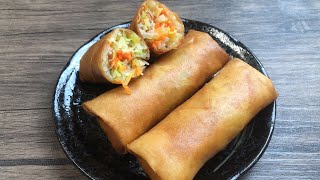 Spring Roll  Traditional Chinese New Year Food 中國傳統新年食品春捲 [upl. by Frick]