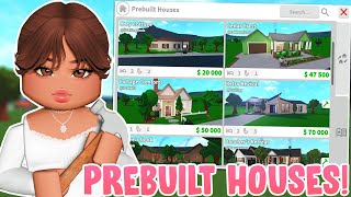 🏠Touring ALL The PREBUILT HOUSES in Bloxburg🏠 [upl. by Standush]