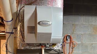 Aprilaire 700A humidifier install hvaclife hvactech hvac [upl. by Hayikat916]