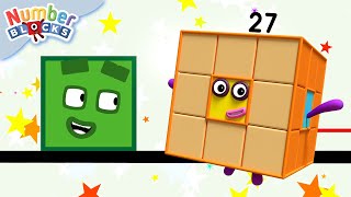 Different Dimensions Shapes and Heroes  Learn to Count  12345  Numberblocks [upl. by Arbuckle]