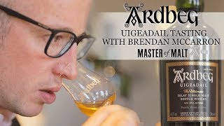 Ardbeg Uigeadail tasting with Brendan McCarron  Master Of Malt [upl. by Amrac]