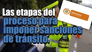 Las etapas del proceso para contravenciones de tránsito [upl. by Yelyab476]