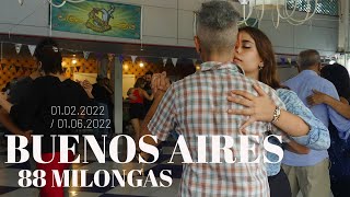 88 milongas Tango Buenos Aires 2022 1 [upl. by Anaujahs755]