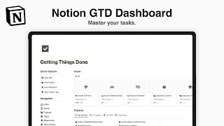 Notion GTD Dashboard The Ultimate Tool for Getting Things Done [upl. by Salba]