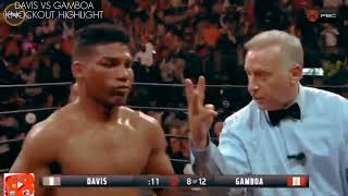 DAVIS VS GAMBOA KNOCKOUT HIGHLIGHT IN A SLOW MOTION VIDEO [upl. by Bourque]