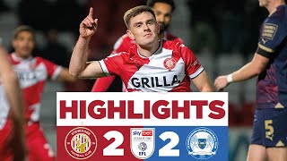 Stevenage 22 Peterborough United  Sky Bet League One highlights [upl. by Ecydnak]