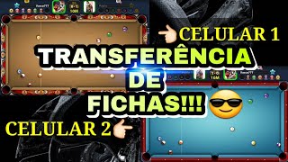 COMO FAZER TRANSFERÊNCIA DE FICHAS NO 8 BALL POOL 2020 [upl. by Lletnwahs]