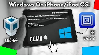 UTM SE PC QEMU Emulator Run Windows x8664 on iPhoneiPad Test [upl. by Gavan]