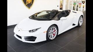 2017 quotBianco Monocerusquot Lamborghini Huracán AWD Spyder [upl. by Erbe55]