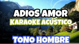 ADIOS AMOR  Christian Nodal KARAOKE ACUSTICO PIANO [upl. by Malvina321]