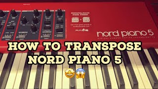 NORD PIANO 5 engtinge kan transpose ang [upl. by Anilrac]